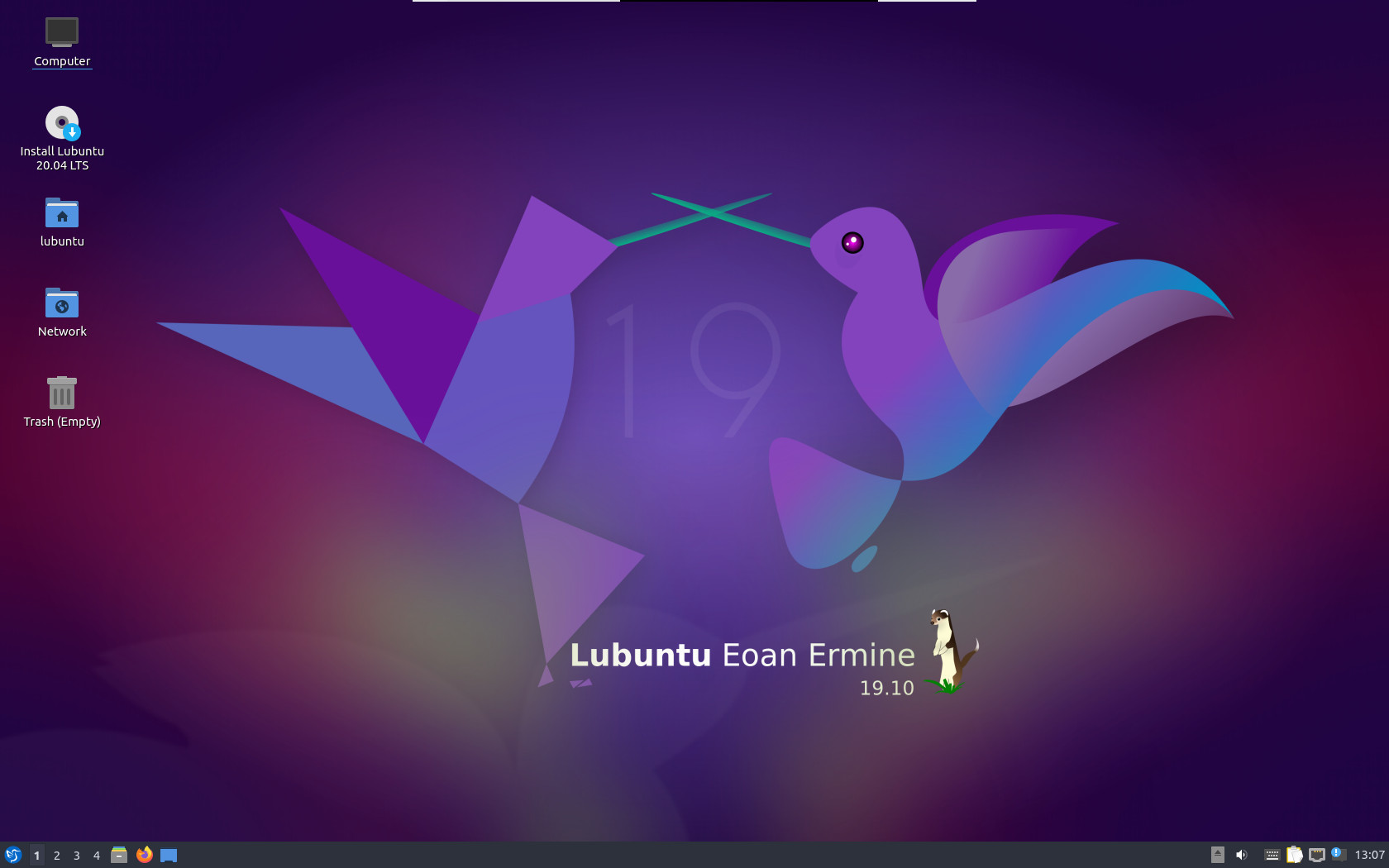 Lubuntu 04 Beta Desktop Amd64 Iso Vmware Workstation Player15 5 1 Sparky 5 9 X86 64 Xfce ゆったりとlinux